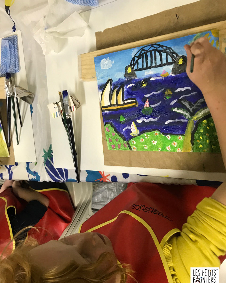 Art classes for kids Les Petits Painters contact form